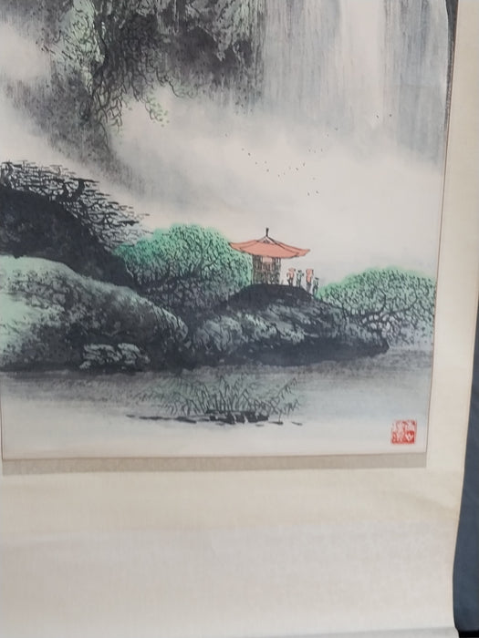 SMALL CHINESE LANDSCAPE SCROLL