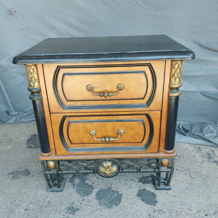 GRANITE TOP 2 DRAWER CHEST