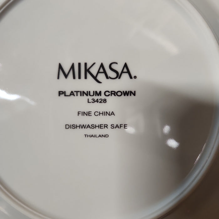 PARTIAL SET OF MIKASA PLATINUM CROWN CHINA