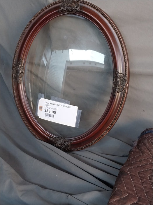 OVAL FRAME WITH CONVEX GLASS