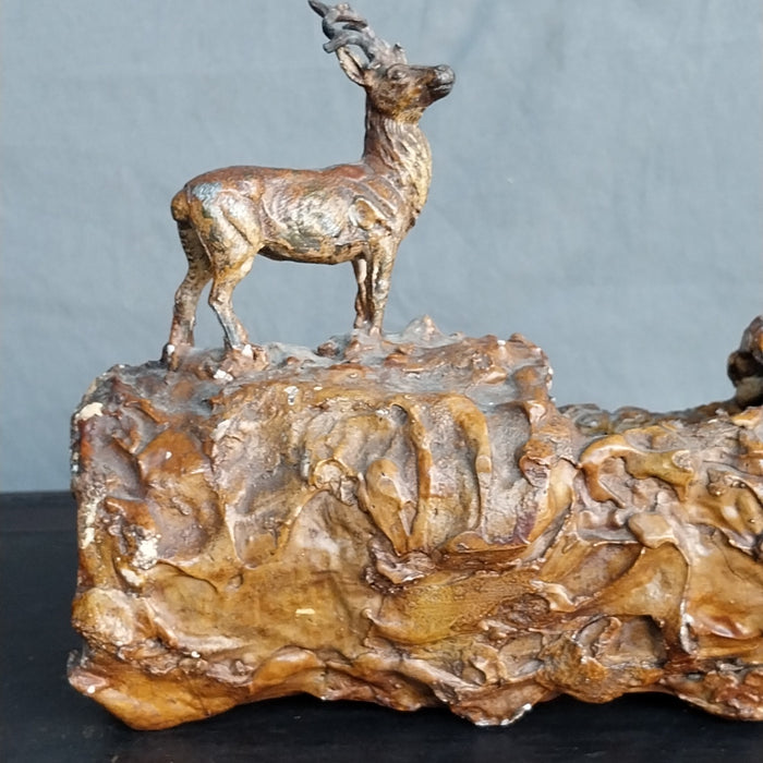 1940'S DEER  ON STUMP PLANTER