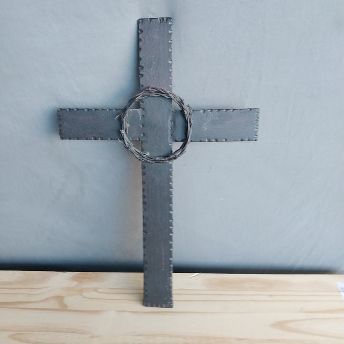 IRON CROSS WITH BARBED WIRE