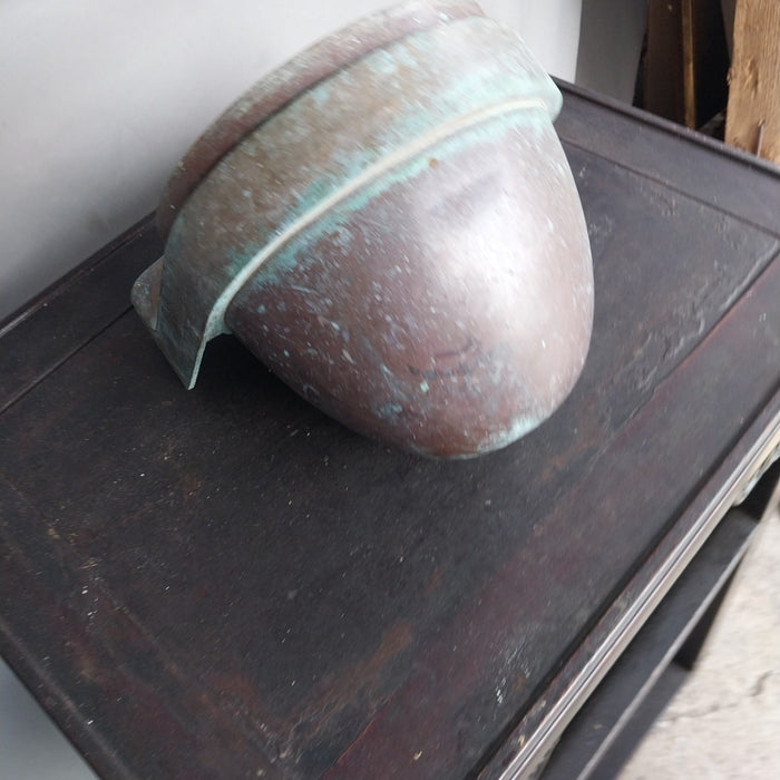 LARGE COPPER AND BRASS WALL ASHTRAY OR PLANTER
