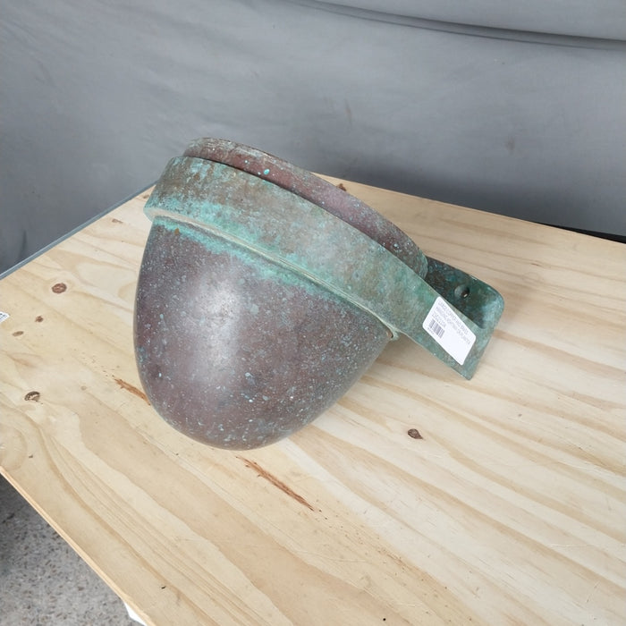 LARGE COPPER AND BRASS WALL ASHTRAY OR PLANTER