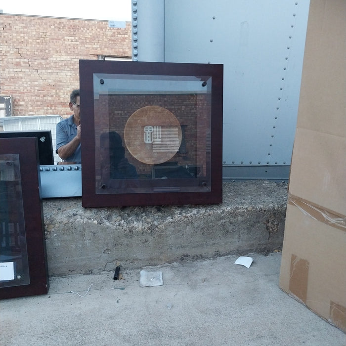 SHADOW BOX ASIAN DISH & FRAME