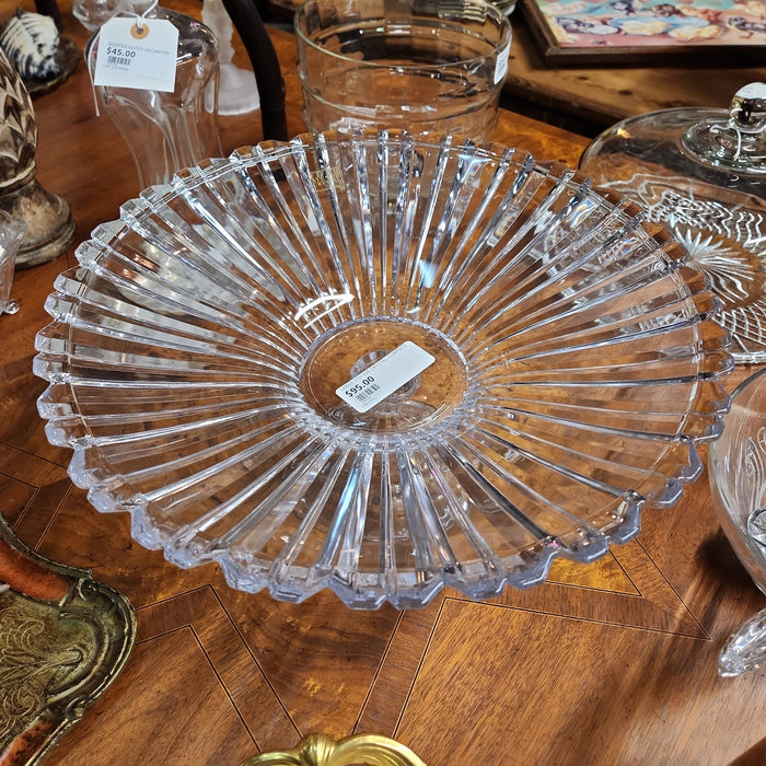 LARGE 5TH AVE CRYSTAL COMPOTE