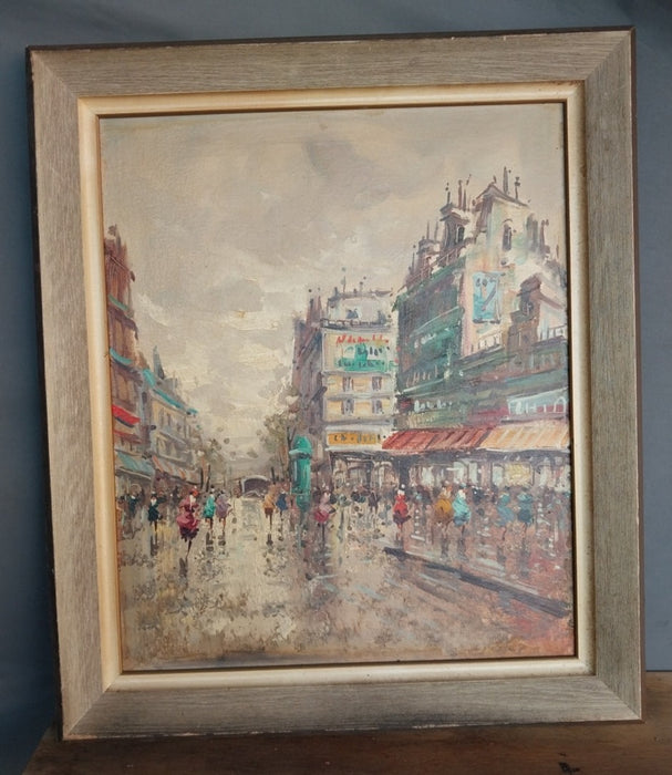 MID CENTURY PAINTING OF PARIS