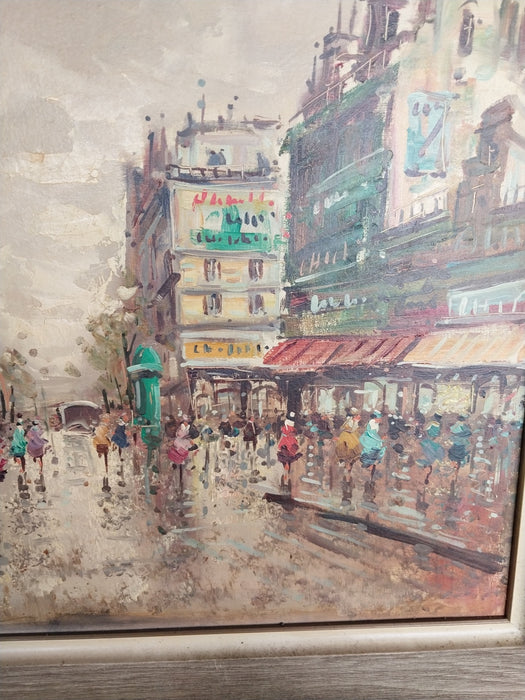 MID CENTURY PAINTING OF PARIS