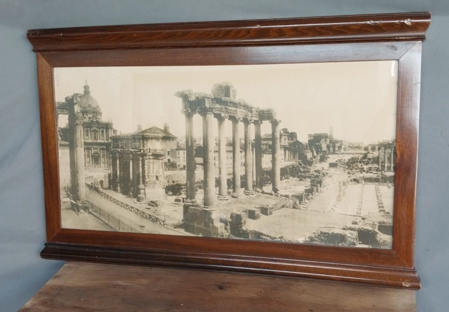 NEOCLASSICAL FRAME WITH ROMAN FORUM PHOTO