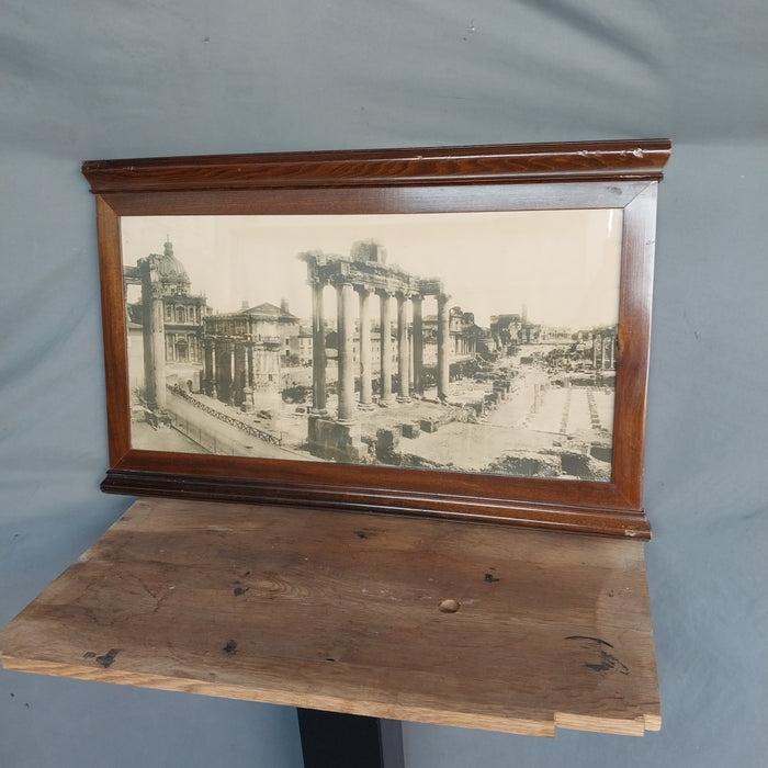 NEOCLASSICAL FRAME WITH ROMAN FORUM PHOTO