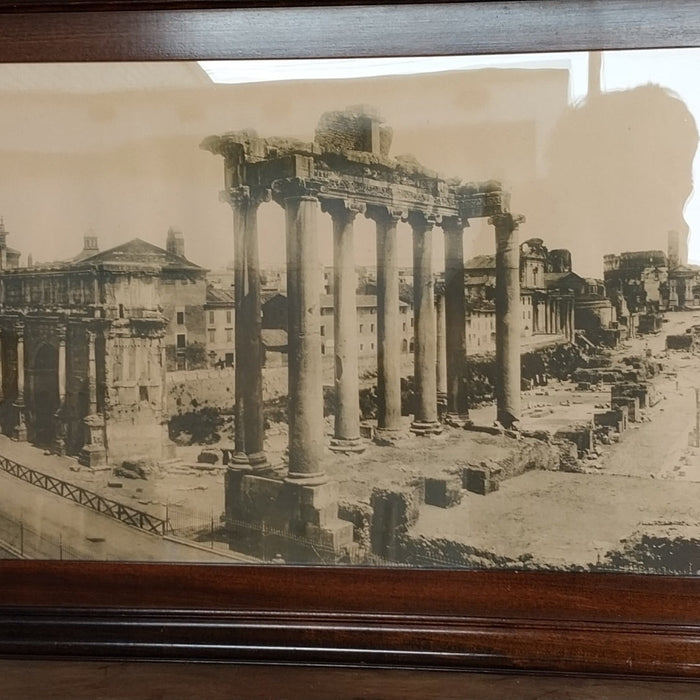 NEOCLASSICAL FRAME WITH ROMAN FORUM PHOTO