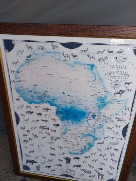 HUNTING AND CONSERVATION MAP OF AFRICA