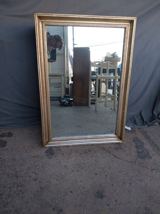 SILVER GILT RECTANGULAR MIRROR