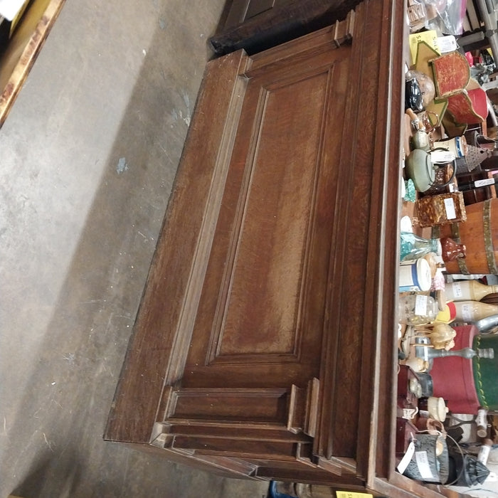 OAK CLERK COUNTER WITH DRAWERS AND DIVIDERS-KITCHEN ISLAND BASE