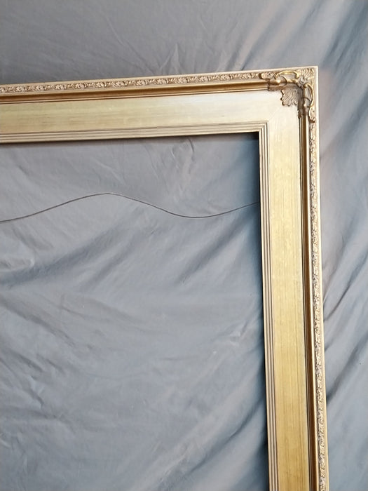 LARGE BROAD FLAT GOLD FRAME