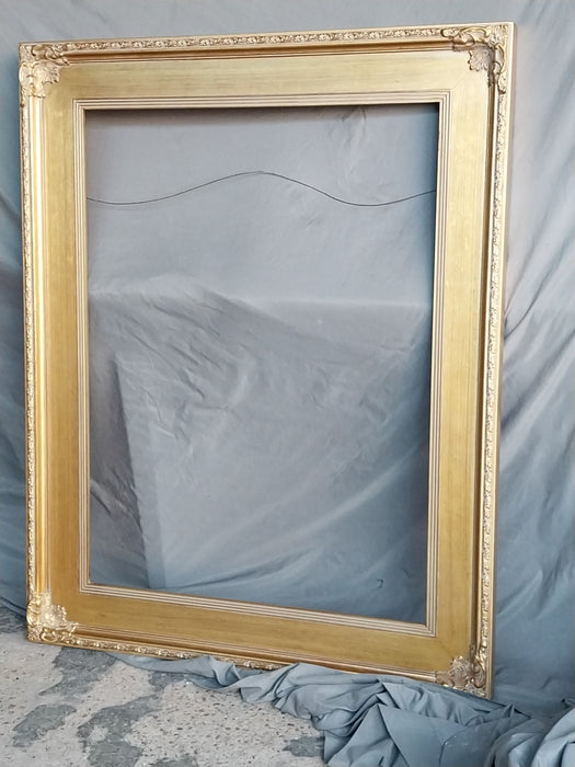 LARGE BROAD FLAT GOLD FRAME