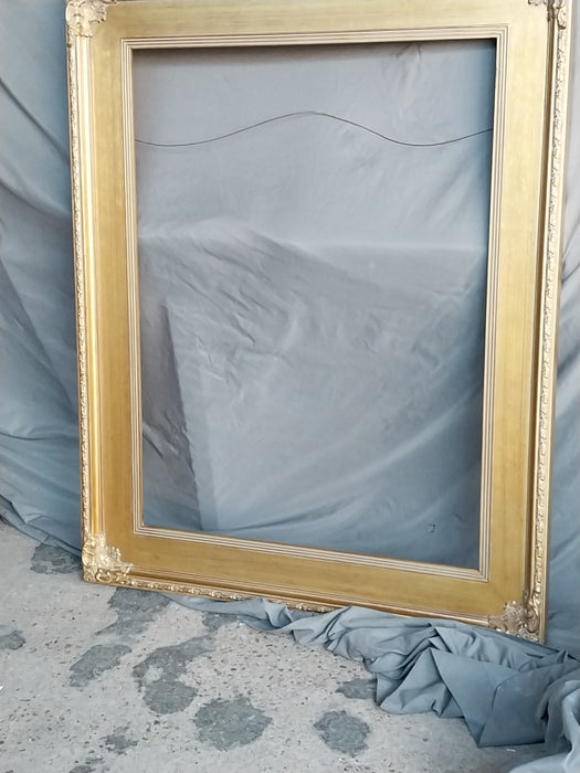 LARGE BROAD FLAT GOLD FRAME