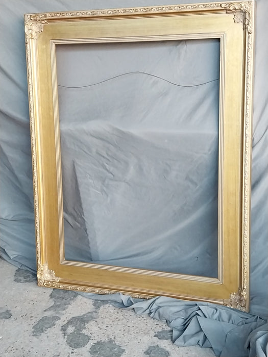 LARGE BROAD FLAT GOLD FRAME