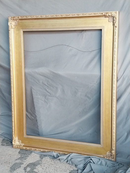 LARGE BROAD FLAT GOLD FRAME