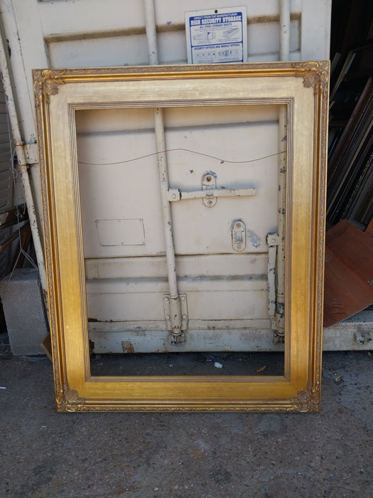 LARGE BROAD FLAT GOLD FRAME
