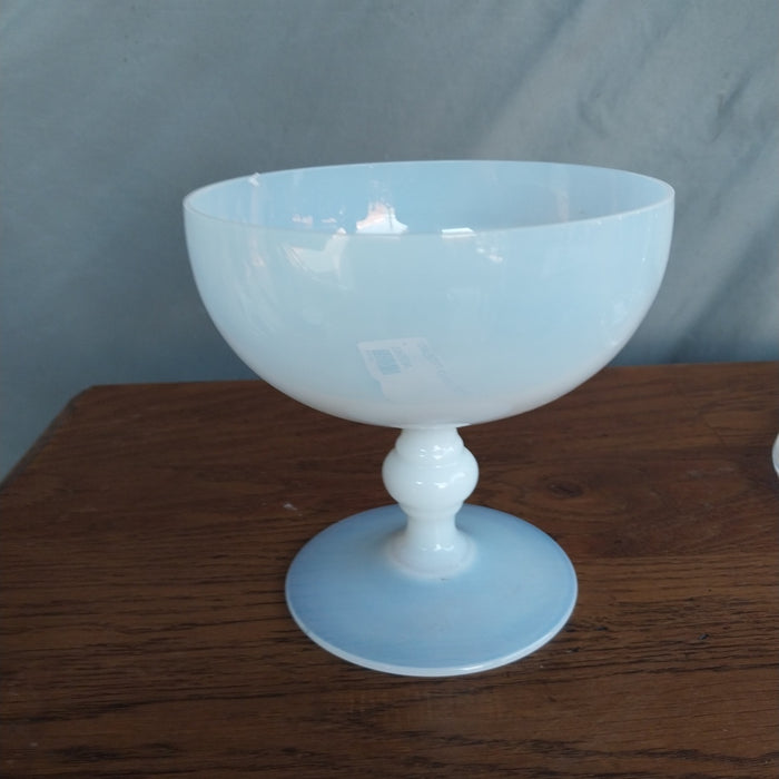 OPALESCENT GLASS COMPOTE