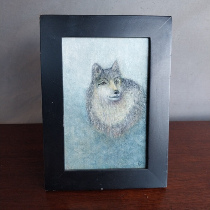 SMALL WOLF PAINTING