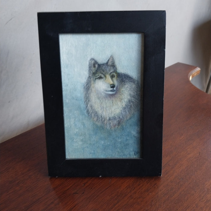 SMALL WOLF PAINTING