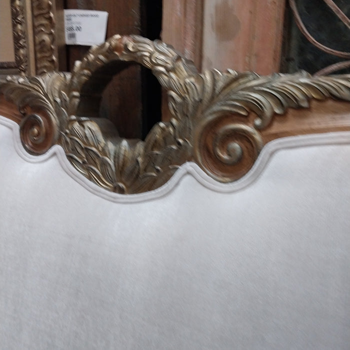 LOUIS XVI STYLE BED WITH VELVET UPHOLSTERY