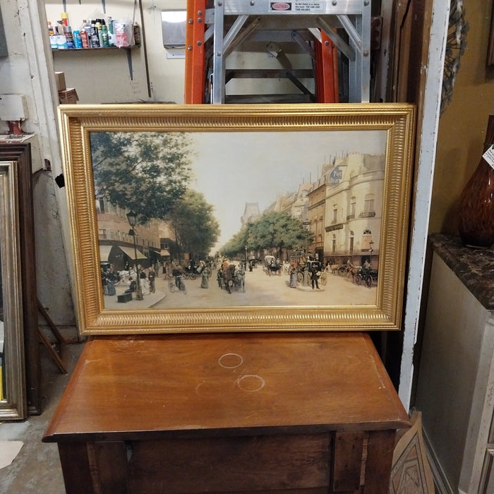 FRAMED GICLEE OF A PARIS STREET