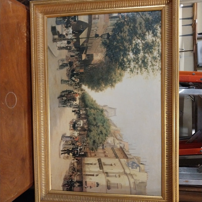 FRAMED GICLEE OF A PARIS STREET