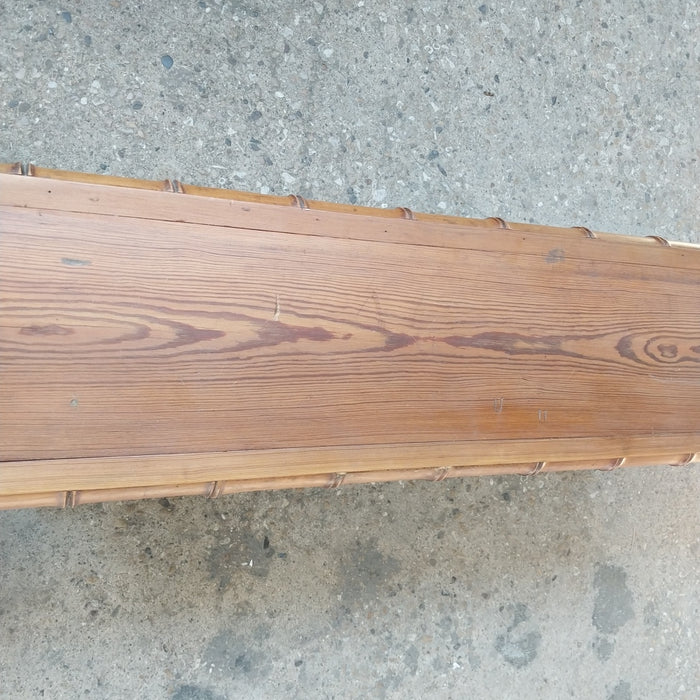 FAUX BAMBOO BENCH