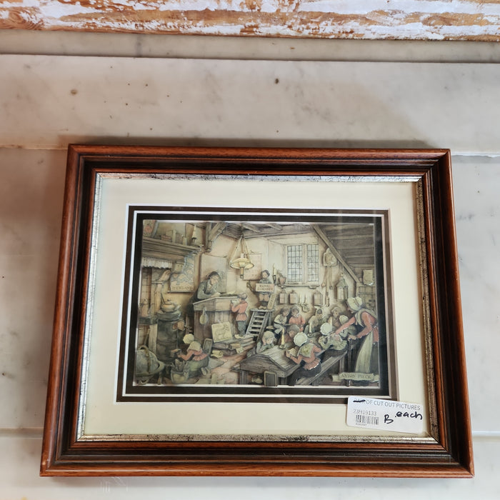 SMALL CUT OUT PICTURE OF A SCHOOL