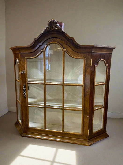 AS FOUND DARK DUTCH OAK WALL CABINET