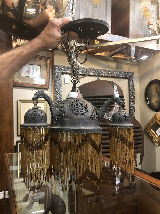 3  DRAGON ARM BEADED CHANDELIER