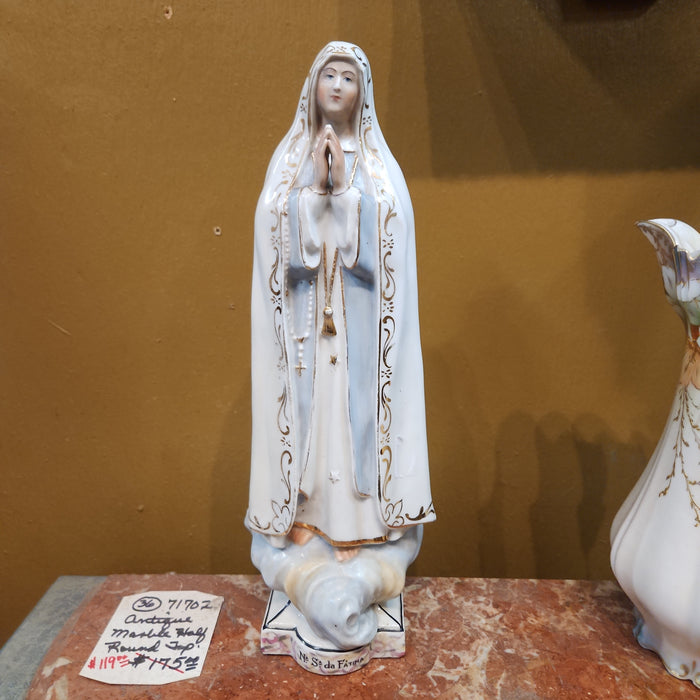 PORCELAIN OUR LADY OF FATIMA SAINT STATUE