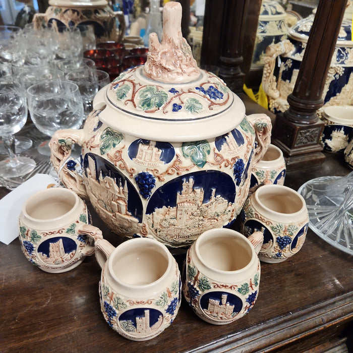 GERMAN GRAPE THEME PUNCH SET