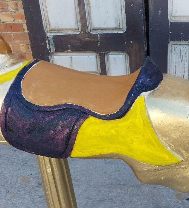 CAST ALUMINUM COCA COLA CAROUSEL HORSE ADVERTISEMENT