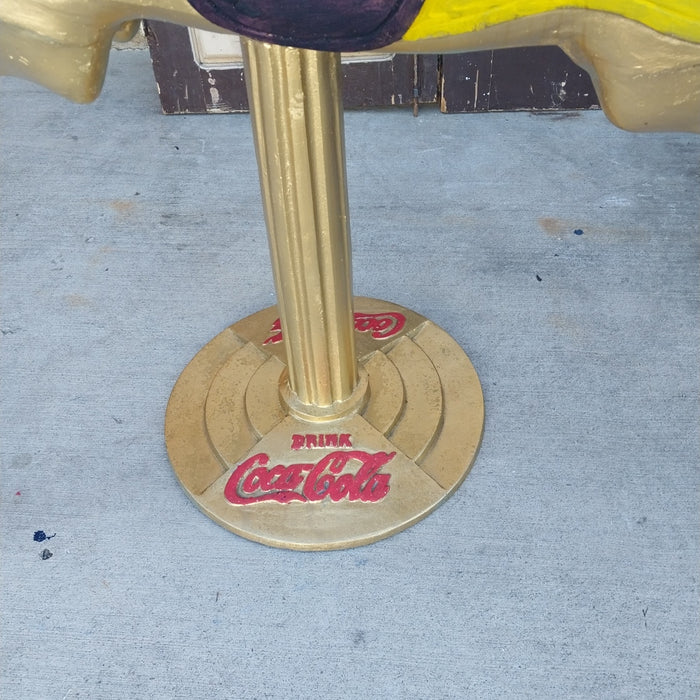 CAST ALUMINUM COCA COLA CAROUSEL HORSE ADVERTISEMENT