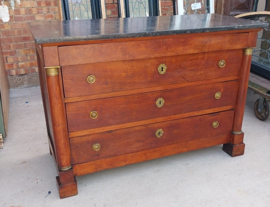 FRENCH EMPIRE MARBLE TOP CHEST