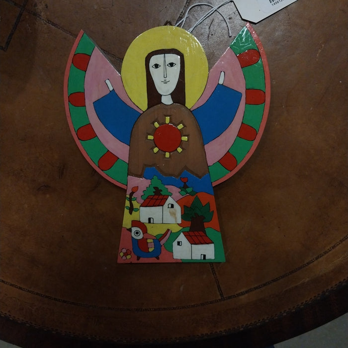 POLYCHROME WOOD ANGEL