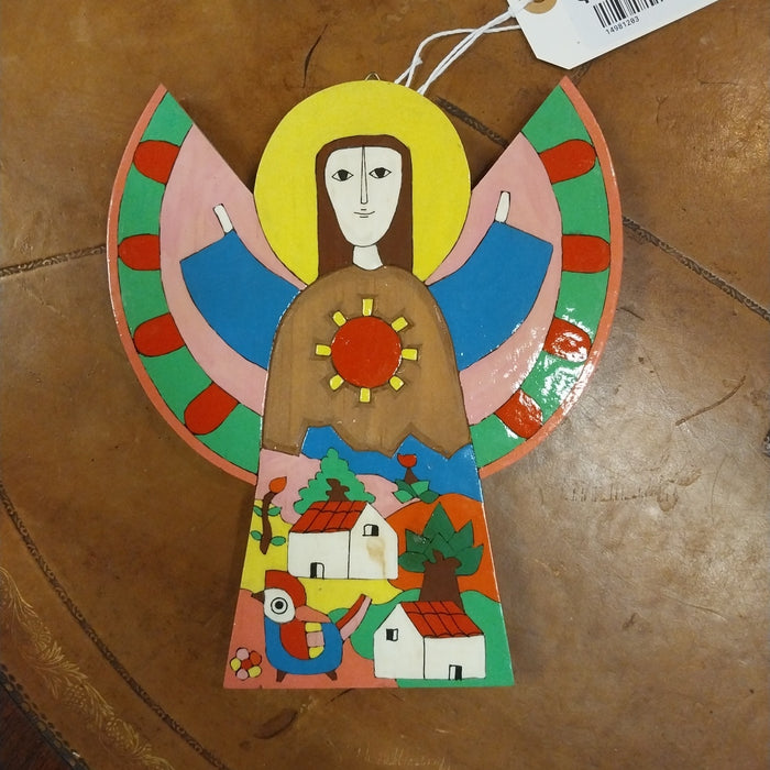 POLYCHROME WOOD ANGEL