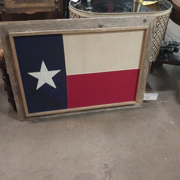 FRAMED TEXAS FLAG