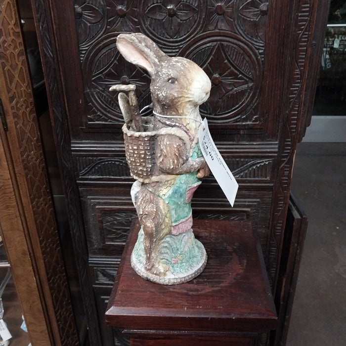 COMPOSITION  RABBIT WITH BASKET OF TOOLS