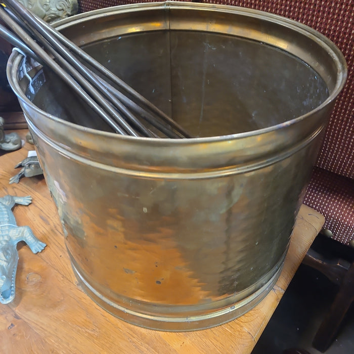 LARGE BRASS POT