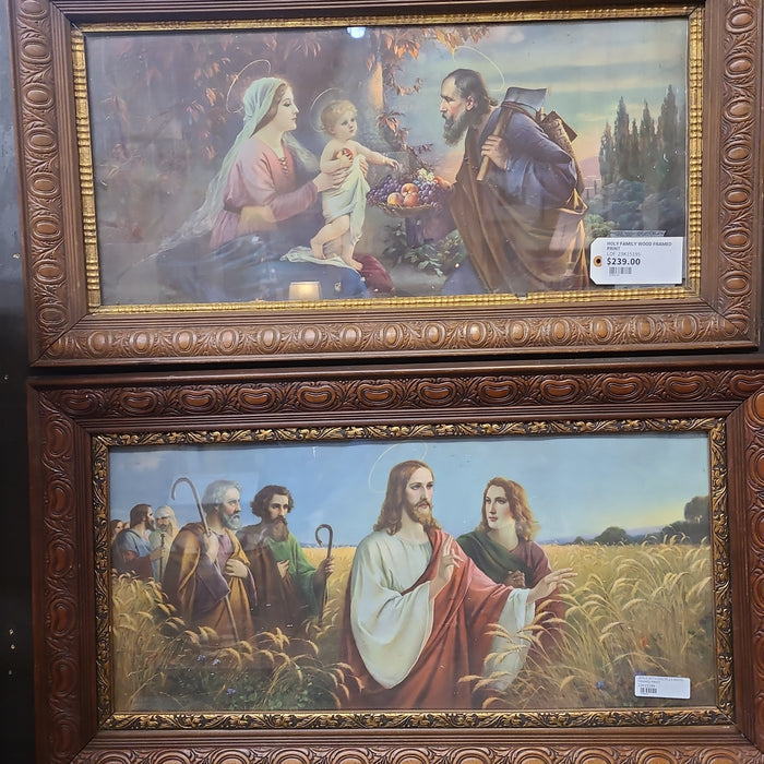 JESUS WITH DISCIPLES WOOD FRAMED PRINT