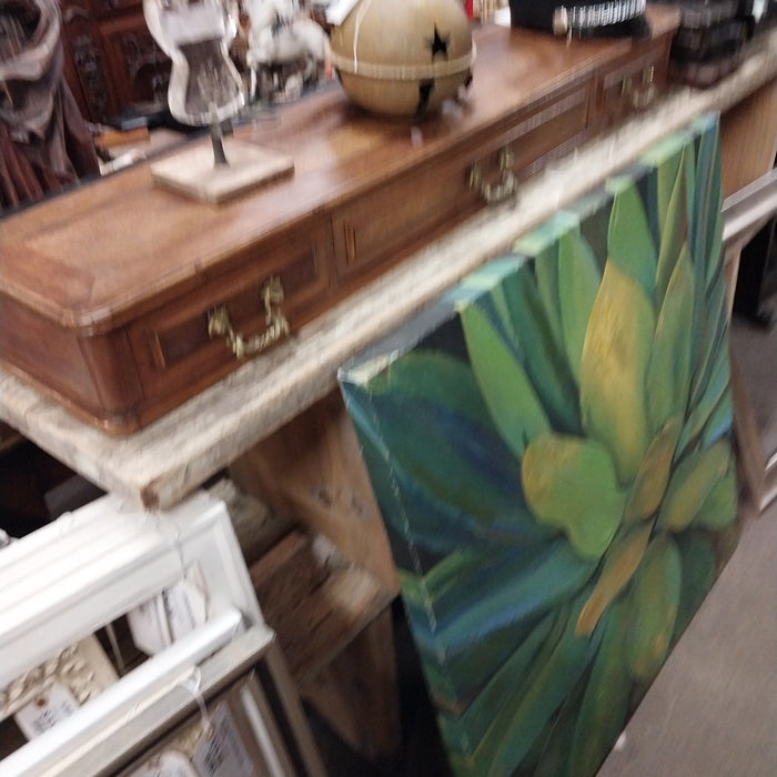 WALNUT PLATFORM WITH 3 DRAWERS