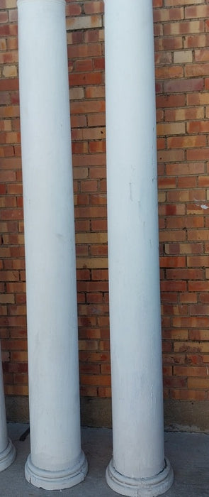 PAIR OF PAINTED WOOD COLUMNS