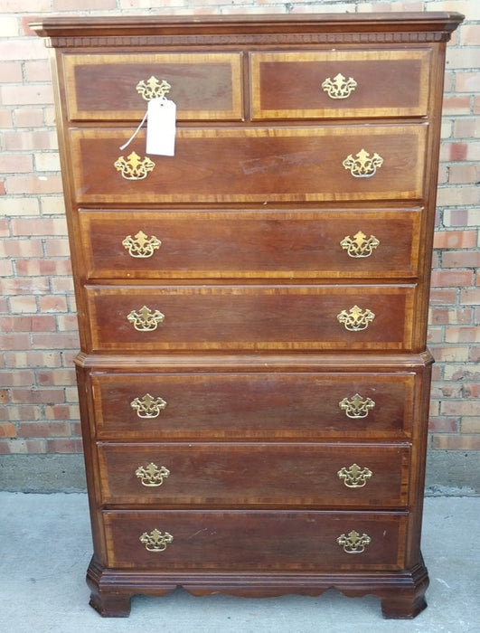 FEDERAL STYLE HIGHBOY CHEST NOT ANTIQUE