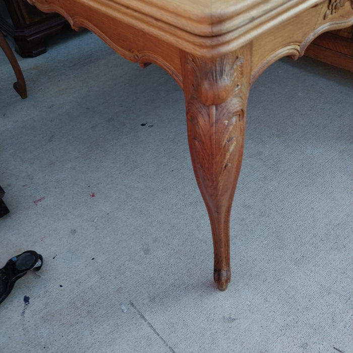 LOUIS XV OAK DRAW LEAF TABLE