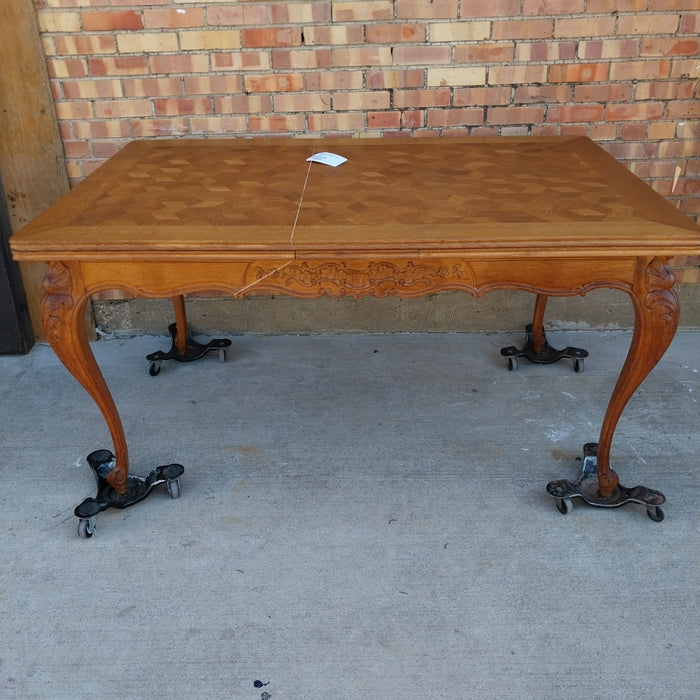 LOUIS XV OAK DRAW LEAF TABLE